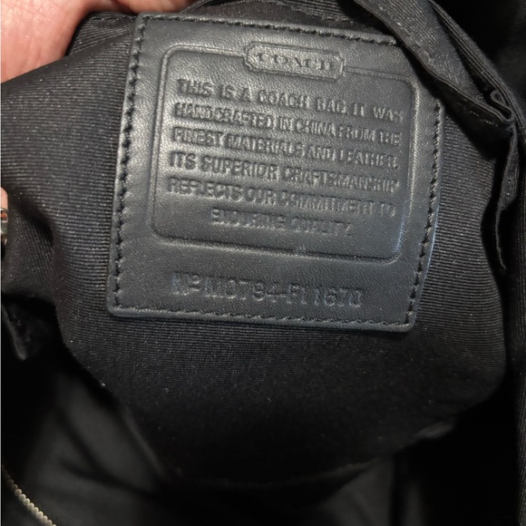 Coach Hampton Satin Black and Brown Sporty Bag - Picture 8 of 10